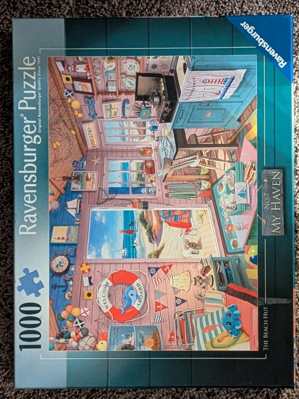 Ravensburger My Haven No. 7 The Beach Hut 1000 Piece Jigsaw Puzzle